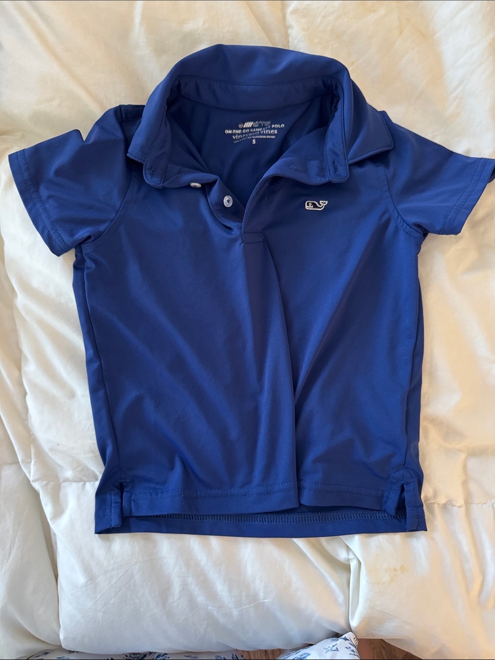 Vineyard Vines Boys Royal Blue Performance Polo